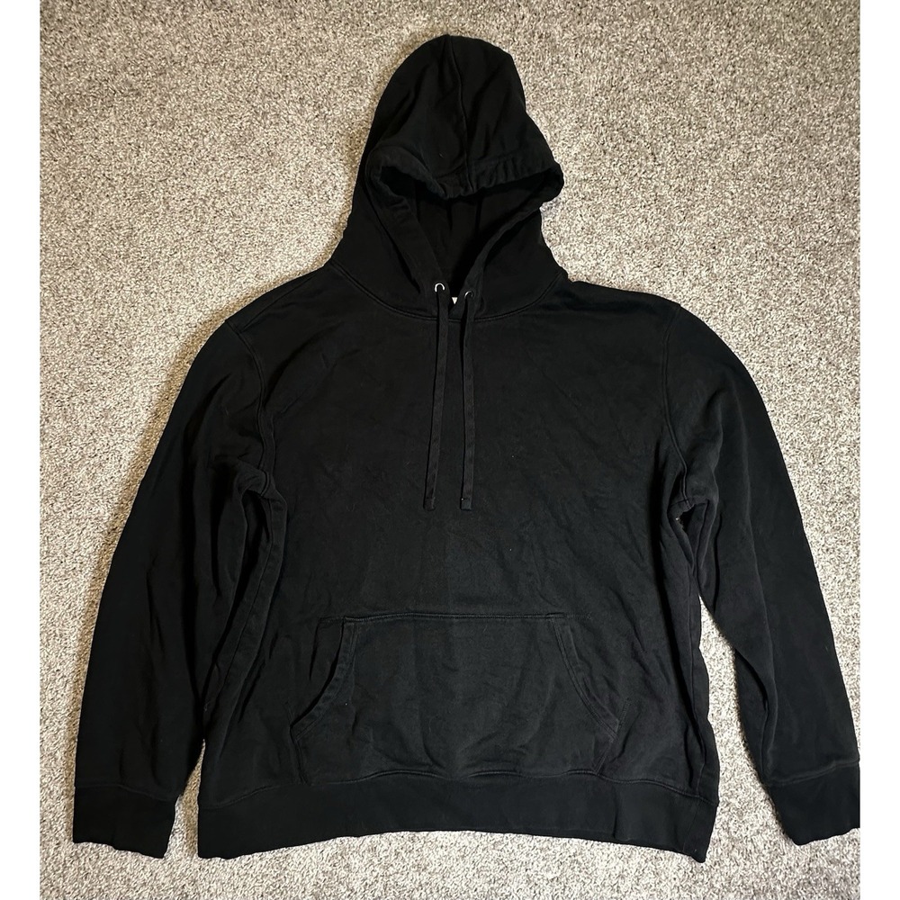 Goodfellow & Co Black Pullover‎ Hoodie Sweatshirt Men's XXL Kangaroo Pocket